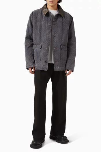 Monogram Workwear Jacket in Denim