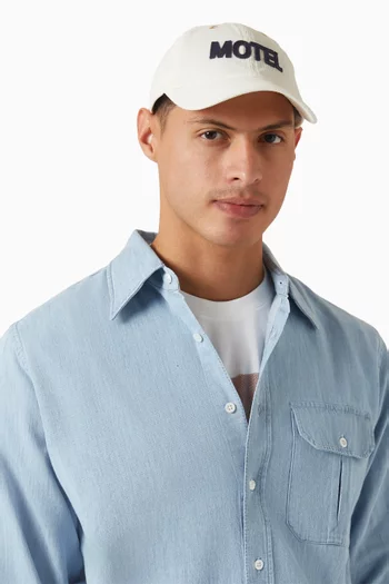 Motel Felt Baseball Cap in Cotton Twill