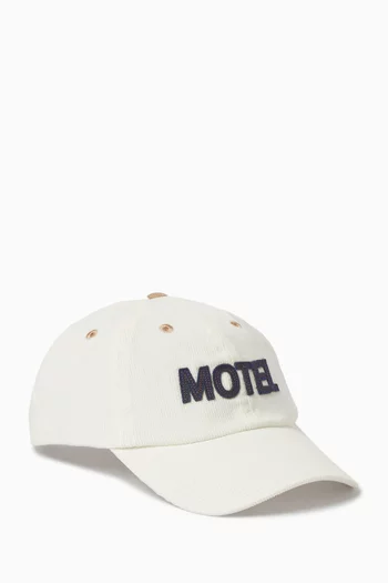 Motel Felt Baseball Cap in Cotton Twill