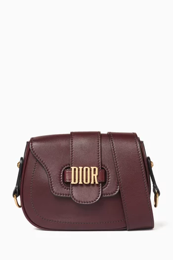 Small D-Fence Saddle Bag in Leather