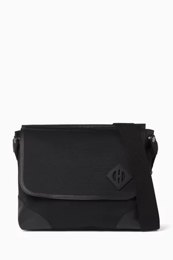 Unused Allback Messenger Bag in Leather & Canvas