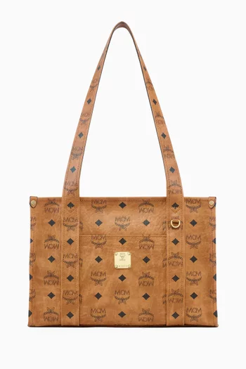 Small Aren School Tote Bag in Visetos Canvas