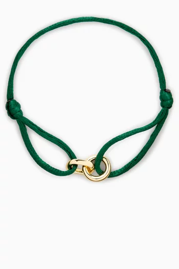 سوار اليمنت بتصميم حبل فضة مطلية ذهب عيار 14