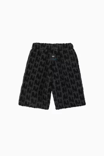 Bermuda Shorts in Teddy Fleece