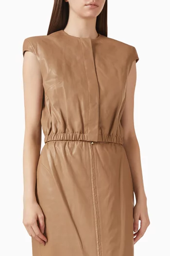 Spad Top in Leather