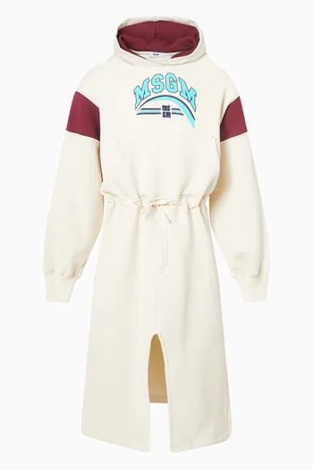 Logo Sweatshirt Dress in Cotton-fleece