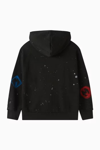 Logo Zip Hoodie in Cotton