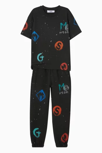Painted Logo T-shirt in Cotton