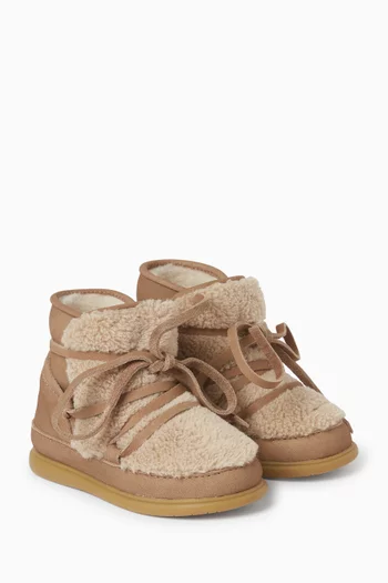 Ceesa Boots in Faux Fur & Nubuck