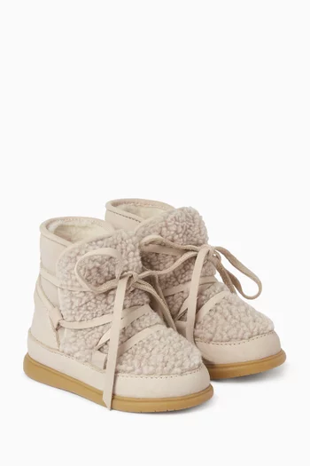 Ceesa Boots in Faux Fur & Nubuck