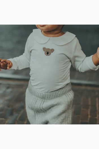 Davo Koala Print Bodysuit in Organic Cotton