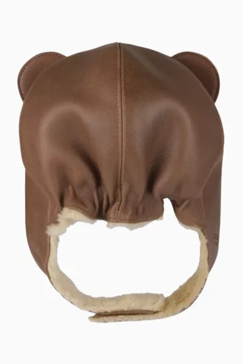 Kapi Classic Bear Hat in Leather