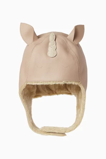 Kapi Unicorn Hat in Leather