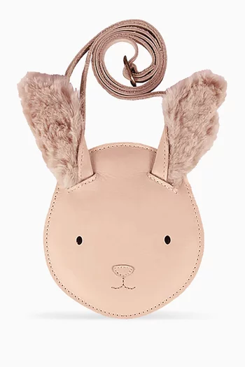 Britta Fluffy Bunny Bag in Leather