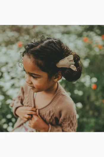 Josy Unicorn Hairclip in Leather