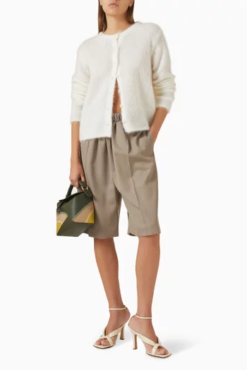 Button-up Cardigan in Mohair Blend