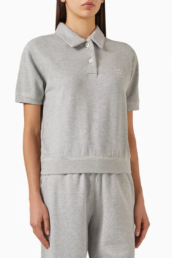 Polo Shirt in Cotton-fleece