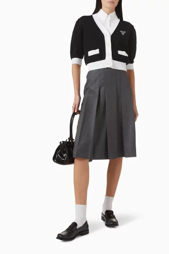 Cropped Cardigan in Cotton