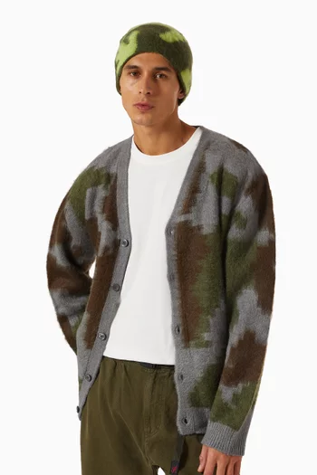 Burly Runningman Beanie in Mohair