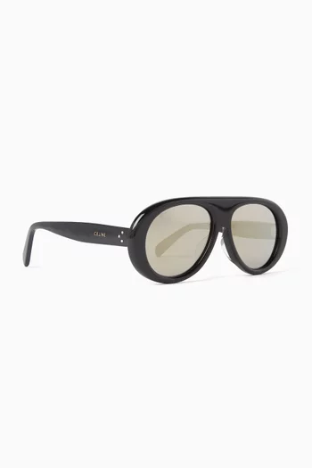 Apres Ski Capsule Pilot Sunglasses in Acetate