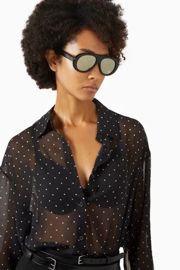 Apres Ski Capsule Pilot Sunglasses in Acetate