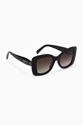 3 Dots Geometric Sunglasses in Acetate