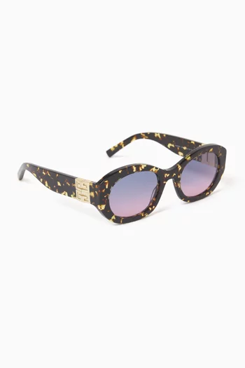4G Round Sunglasses in Acetate