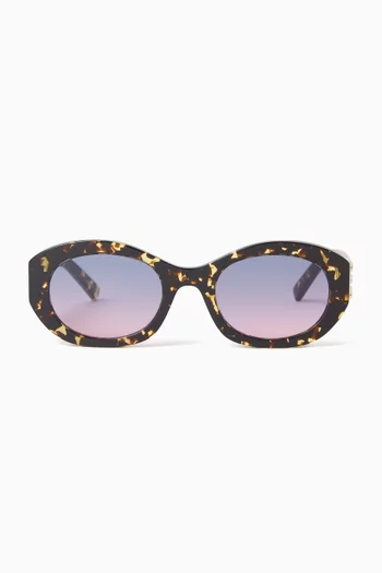 4G Round Sunglasses in Acetate