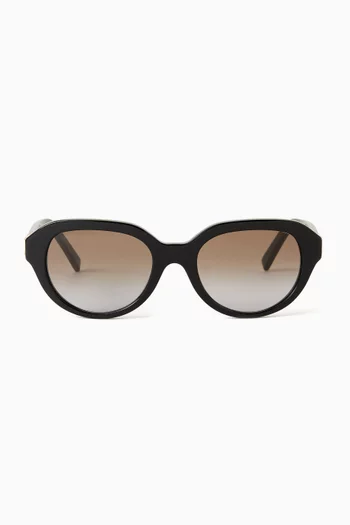 4G Oval Sunglasses in Acetate
