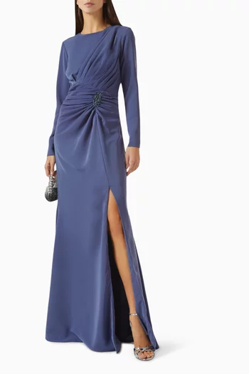 Draped Gown in Crepe