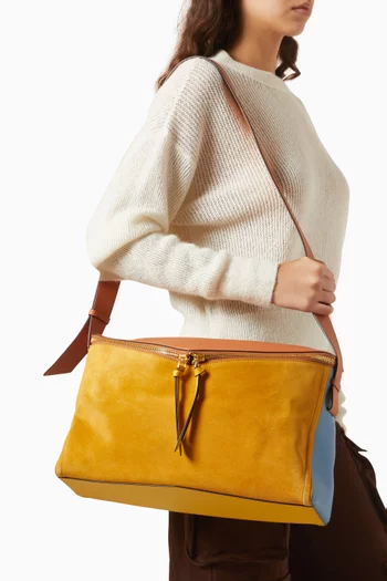 Medium Diamond 3D Shoulder Bag in Leather