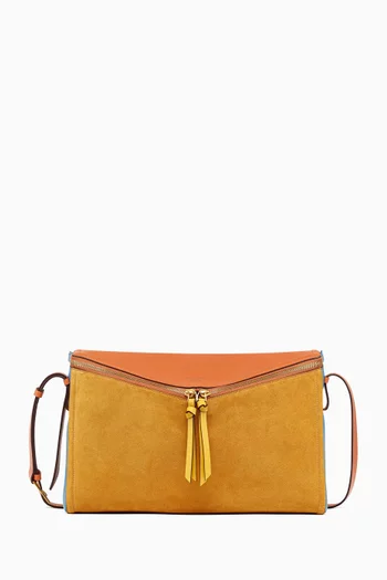 Medium Diamond 3D Shoulder Bag in Leather