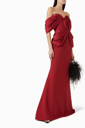 Fadila Gown in Crepe