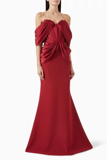 Fadila Gown in Crepe