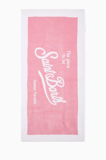 Logo Beach Towel in Cotton