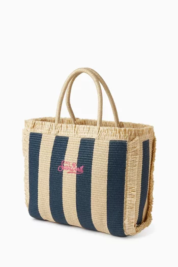 Striped Colette Bag in Straw