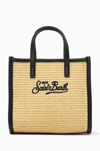 Vivian Mini Tote Bag in Straw