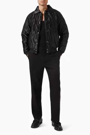 Embroidered Jacket in Satin