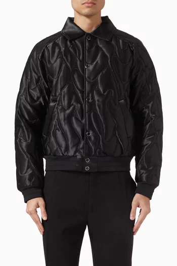 Embroidered Jacket in Satin