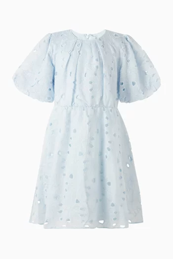 Broderie Flared Dress