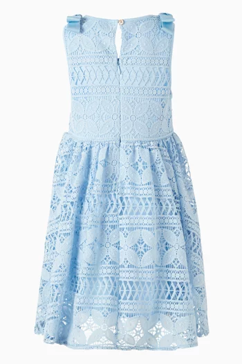 Bow Flared Dress in Lace