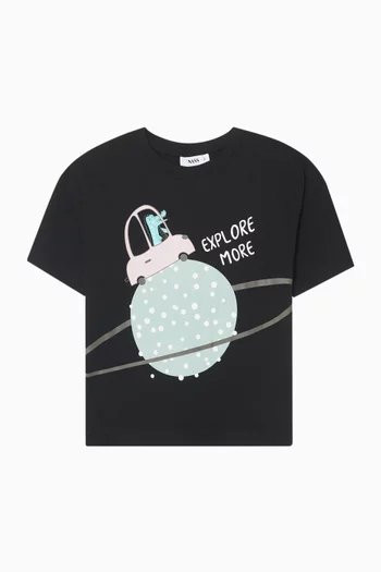 Car T-shirt in Cotton-jersey