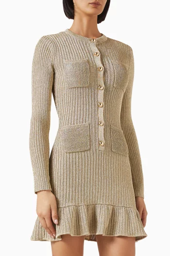Knit Mini Dress in Lurex