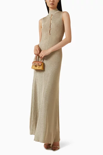 Knit Maxi Dress in Lurex