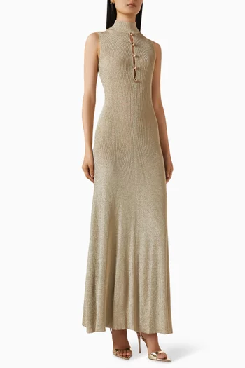 Knit Maxi Dress in Lurex