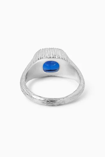 Nature's Smile Signet Ring in Sterling Silver