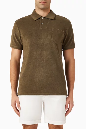Polo Shirt in Terry Towelling