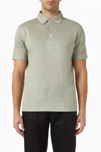 Polo Shirt in Linen-jersey