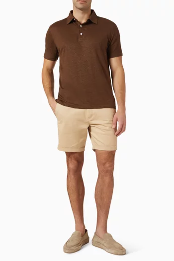 Polo Shirt in Linen-jersey