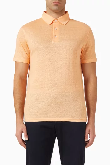 Polo Shirt in Linen-jersey